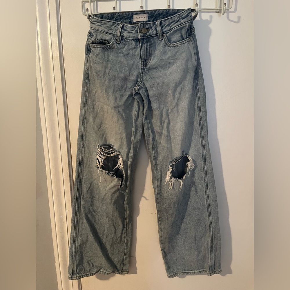 PacSun Distressed Low Rise Baggy Jeans